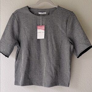 Herringbone Short Sleeve Top